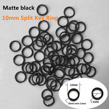 Wholesale 10mm Metal Split Key Ring  Keychain Ring Matte black 10-50000pcs x picture