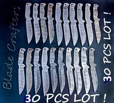 30 PCS LOT HAND FORGED DAMASCUS HUNTING BLANK BLADES FOR SKINNING HUNTING KNIFE picture