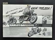 Vintage 1952 Harley Davidson Model K Motorcycle Poster 18 x 12 picture