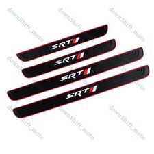 For Dodge SRT 4PCS Black Rubber Car Door Scuff Sill Cover Panel Step Protector picture