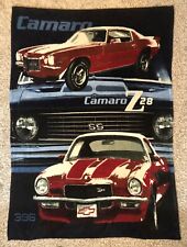 Camaro Z28 SS Blanket Throw 62x44 1969 1970 1971 Red Blue Black Chevrolet Chevy picture