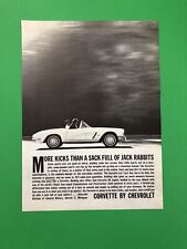 1962 CORVETTE 327 CHEVROLET ORIGINAL VINTAGE PRINT AD ADVERTISEMENT PRINTED picture