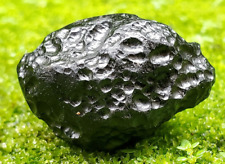 25 Gr  Indonesia Natural Tektite Meteorite 100 % Meteor Black picture