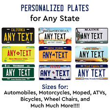 Customized License Plate Tag Personalized for Any State Auto Car Motorcycle ATV picture