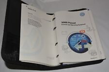 2000 VOLKSWAGEN PASSAT OWNERS MANUAL GUIDE BOOK SET WITH CASE OEM picture