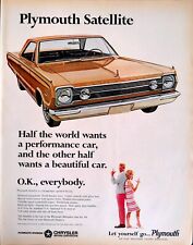 1965 Plymouth Satellite Automobile Let Yourself Go Chrysler Motors Print Ad picture