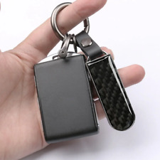 Black Real Carbon Fiber Car Keychain Gift picture