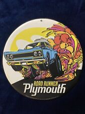 Plymouth - ROAD RUNNER  - Distressed Metal Sign - MOPAR picture