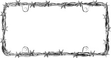 Cruiser Accessories 22230 Barbed Wire II License Plate Frame, Chrome, 1 Frame picture