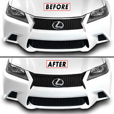 Chrome Delete Blackout Overlay for 2013-15 Lexus GS Front Bumper Grill Trim picture