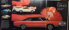 '68 Ford Torino Red Hardtop Fastback GT Squire Wagon Sedan Vintage Print 1967 picture