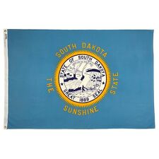 Vintage Cotton South Dakota Sunshine State Flag USA Old Cloth American Art Large picture