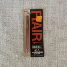 70s Vintage Paper Mate Flair Pen Sealed Card Red NOS (Psycho 1971-72 Offer) picture