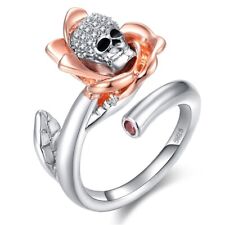 Halloween Women's Band Rings Women Jewelry Skeleton Ring Stainless Hunteded Ring picture