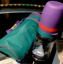 TUPPERWARE NEW VINTAGE CONTOUR BABY BOTTLE & Matching CARRIER Set New Ultra Rare picture
