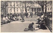 RPPC LIBRARY ? SHOE SHINE NEW YORK CITY AGFA REAL PHOTO POSTCARD (c.1967-70) picture