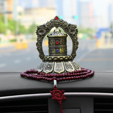 Car Ornament Creative Solar Energy Buddhist Tibetan Prayer Wheel Decoration picture