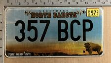 2011 North Dakota license plate 357 BCP Ford Chevy Dodge 11199 picture