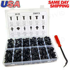 330pc Plastic Rivets Fastener Fender Bumper Push Clips w/ Removal Tool for Dodge picture