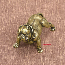 Solid Brass Bully Dog Figurine Animal Figurines Table Decorations Objects Gift picture