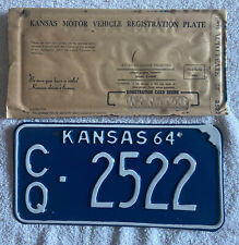 NOS 1964  KANSAS  LICENSE PLATE See My Other Plates picture