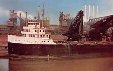 Detroit Dearborn MI Michigan Ford Motor Company Rouge Plant Ship Postcard D25 picture