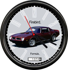 Licensed 1974 Pontiac Firebird Formula Muscle Car General Motors Sign Wall Clock picture