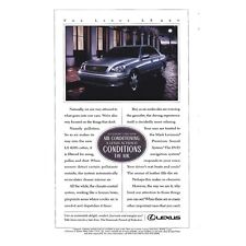 Lexus LS 430 Auto Car 2001 Vintage Print Ad 8 inch Tall picture
