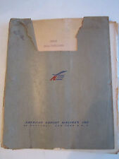 1945 AMERICAN AIRLINES CRUISE CONTROL MANUAL (C5AE-DC) THICK FOLDER - BB-3A picture