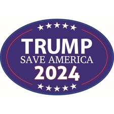 Trump 2024 Save America 4x6 Oval Magnet- Republican Magnet - Car Truck SUV picture