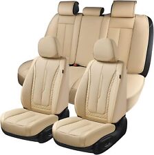 Car Seat Covers Full Set, Beige Seat Covers Front Seats Back Seat Covers picture