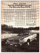 Original 1976 Mercedes-Benz 450SL Car - Print Advertisement (8x11) *Vintage* picture
