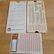 1966 CHROMALOX MINERAL INSULATED ELECTRIC HEATING CABLE SLIDE CALCULATOR Wiegand picture