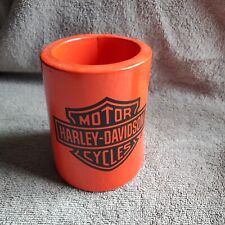  Harley Davidson Orange Foam Drink/Beer Koozie Beverage Can/Bottle Holder picture