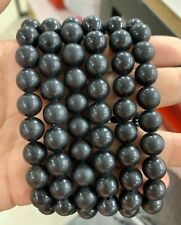 Wholesale Lot 6Ps Natural Shungite 10mm Crystal Healing Stretch Bracelet picture