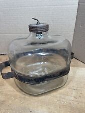 Antique Glass Jar Kerosene Stove Fuel Tank picture