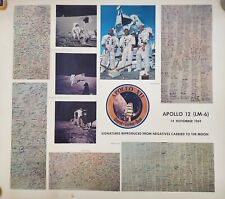 14 Nov 1969 Apollo 12 Poster Nasa Moon Mission Signatures Conrad Gordon Bean 24