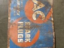 NOS Vintage 1950's AC Spark Plugs Single Side Non Flanged Sign Gasoline Service picture
