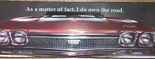 SS 427 CHEVROLET CAMERO SIGN AS A MATTER OF FACT I DO OWN THE ROAD DECOR METAL picture
