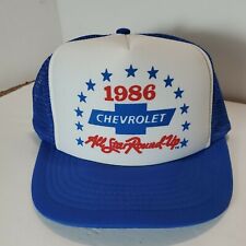  CHEVROLET All Star Round- Up Vtg Mesh Snap Back NOS 1986  picture