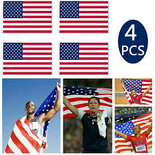 4pcs 4'x6' ft American Flag Stars Brass Grommets USA US Polyester Printed Decor picture