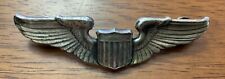 WWII Army Air Force Pilot Sterling Wing Sterling Clutch Back A.E. CO (Utica) picture