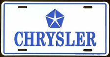 Chrysler License Plate Embossed Metal New Old Stock #2103 picture