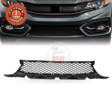 Front Bumper Center Grille For 2014-2015 Honda Civic Coupe 2Dr Textured Black picture