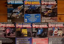OPEN WHEEL MAGAZINES.  LOT OF 7.  VINTAGE 1982, 1983, 1984, 1985 picture