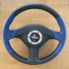 TRD3 Type C Sports Steering Genuine Leather Wrapped Blue x Black 45100-SP060-80 picture