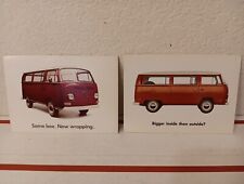 VW Volkswagen Dealership Advertising BUS Type 2 4X6 Continental Postcard 1969 ? picture