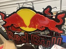 RED BULL LED BAR SIGN MAN CAVE GARAGE DECOR LIGHT RED BULL ENERGY DRINK LIGHTED picture