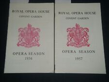 1956-1957 ROYAL OPERA HOUSE COVENT GARDEN PROGRAM LOT OF 2 - J 4272 picture
