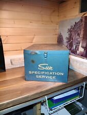 Vintage Automotive Cabinet Sun Specification Service Guide Case Wall Hanger Cave picture